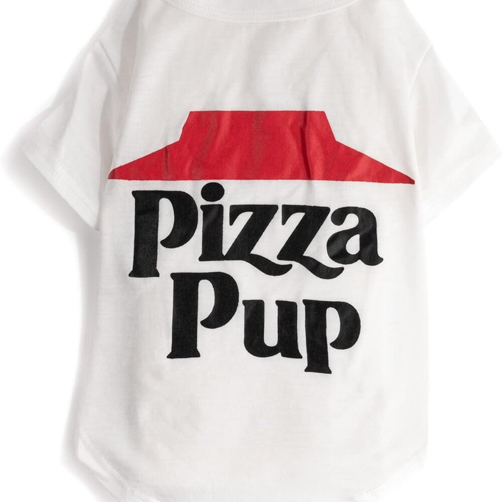 NWT fabdog Pizza Pup dog t-shirt ALL sizes (Pizza Hut Logo)